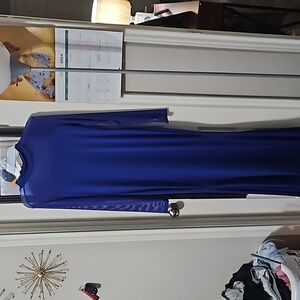 Sheer top blue dress size large